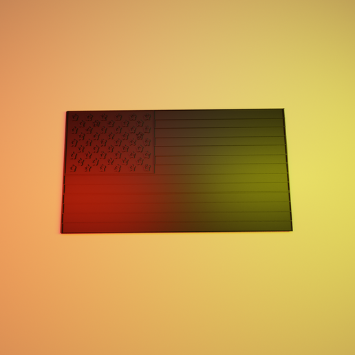 Cuadro estados unidos 3D model