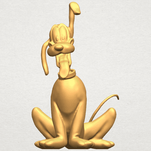 Dog Cartoon 01 -Pluto 3D model