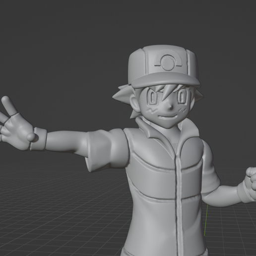 🐉 Pokémon Ash/Satoshi DP・ STL File for 3D printing・Cults