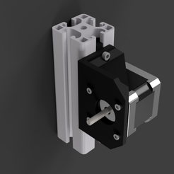 Stepper_frame_V2_2.png 3D-Datei einstellbare Schrittmotorhalterung Nema 17 kostenlos・3D-Druckvorlage zum Herunterladen