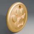 03.jpg Dog paw & bone pendant