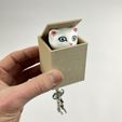 CAT-IN-BOX-KEY-HANGER.jpg Datei 3D KATZE IM KASTEN - WANDSCHLÜSSELANHÄNGER・Modell für 3D-Druck zum herunterladen