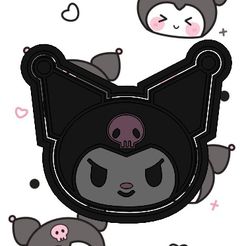 Kuromi-Cortador.jpg Archivo STL 💀🍪KUROMI COOKIE CUTTER🍪💀・Modelo para descargar y imprimir en 3D