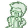 Niño_e.png Child football player cookie cutter