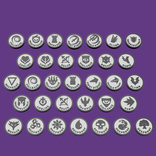 all-tokens.png MAGIC THE GATHERING - STATUS EFFECT TOKEN // STATUS EFFECT MARKER