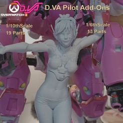 Image1.jpg Fichier 3D Overwatch2 - DVA 1/10ème et 1/6ème Add-Ons par SPARX・Design à télécharger et à imprimer en 3D