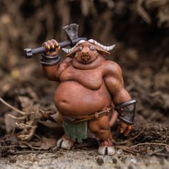 Minotaur-Thumb.jpg 3D-Datei Chonky Minotaurus・Modell für 3D-Drucker zum Herunterladen