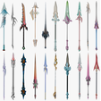 00.png 20 STYLIZED SPEAR MODELS PACK 1 - LOW POLY