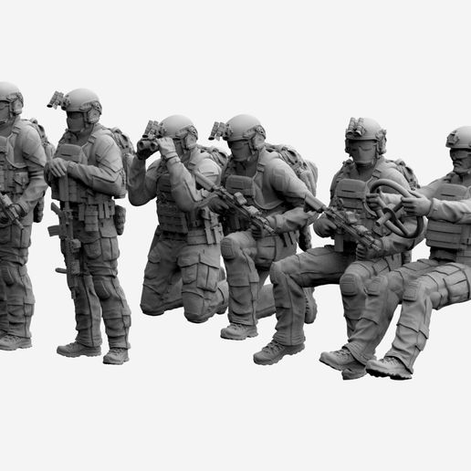 🫡 US RANGER SOLDIERS・ STL File for 3D printing・Cults