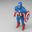 07.jpg Файл STL Капитан Америка・3D модель для печати скачать