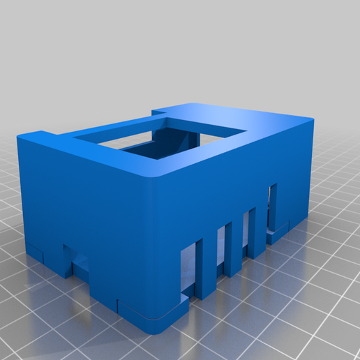 Plain Pi 4 Case With Tower Fan Option 3D model
