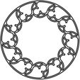 01Flat12FoilSVG.jpg Gothic Tracery 12-foil decoration to emboss or engrave