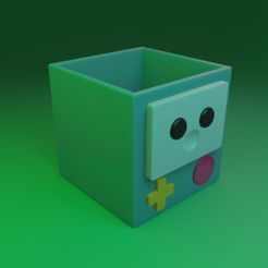BMO.jpg STL file BMO Plant Pot・3D printing template to download