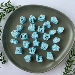 IMG_2989.jpg Undersea Diving Clay Cutter Collection | Fish, Dolphins, Turtles, Coral, Nemo, Jelly Fish, Scuba Gear - 25 Designs - 5 Sizes