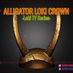 Alligator_Loki_Helmet_3d_print_model_stl_01.jpg Archivo 3D Casco Alligator Loki・Plan de impresión en 3D para descargar