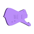 ICEMAN.stl Ibanez Iceman mini guitar model