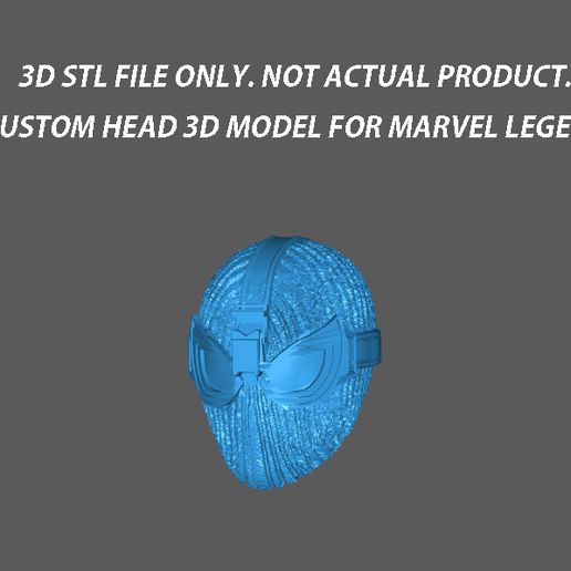 Файл 3D MARVEL LEGENDS SPIDERMAN STEALTH MASK HEAD CUSTOM 3D PRINT ...