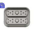 STL00392-2.png Heart Bandage with Silicone Mold Housing