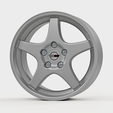 ST1.png Jantes décalées - Chevrolet Corvette ZR1 (1995) - Jantes réelles pour modèles réduits (Fichiers STL avec et sans moyeu)