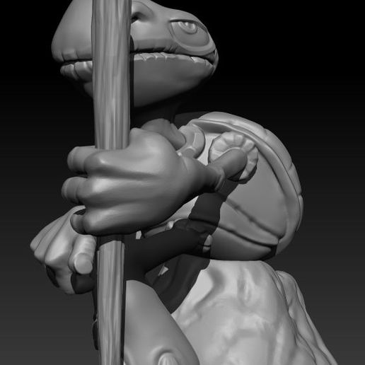 Tortoise Desktop Model Pen Holder - 3D model önizlemesi