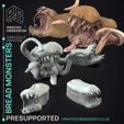 Bread-Monster-1.jpg Possessed Bakery - 17 Model Pack -  PRESUPPORTED - Illustrated and Stats - 32mm scale