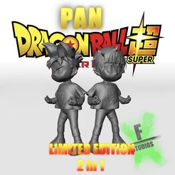4D97DD81-C012-490F-AB5F-005790A1CC44.jpeg OBJ file 2x1 DRAGON BALL SUPER PAN: SUPER HERO・3D printing design to download, x-figures-x