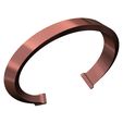 Twisted-recta-cuff-bracelet-sizeM-10.jpg Twisted rectangular section cuff bracelet size M 3D print model