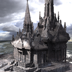 untitled.2060.png Fichier OBJ Retraite du guerrier du temple japonais・Design pour impression 3D à télécharger, aramar