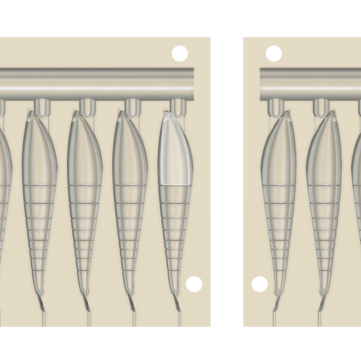 Screen-Shot-2564-12-16-at-00.12.27.png Mold "Shrimp 60 mm." lure. 3D STL file for 3D print.