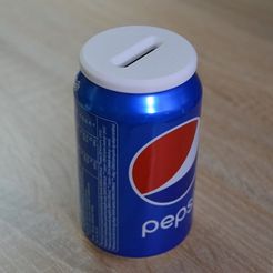 3ad29440389e0d6d8e80367e6f5301a0_display_large.jpg Бесплатный STL файл Money Box - Coca Cola Can・3D-печатная модель для скачивания