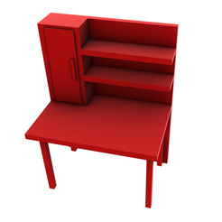 workbench-desk-render.png STL file Diorama Garage repair work bench desk 1:64 scale・3D printable model to download