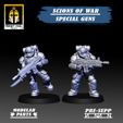 yy we SCIONS OF WAR uP SPECIAL GUNS KNIGHT $OUL// Studio jy be DIY PRE-SUPP w PARTS & 7 aS Scions of War: Special Guns