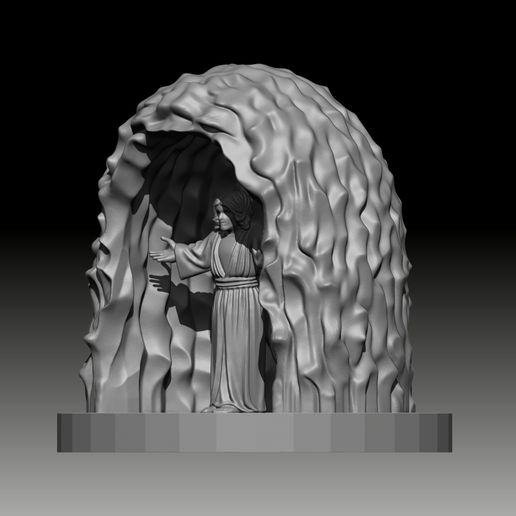 Resurrection-of-jesus-2.jpg Resurrection of jesus in cave 3d printable model