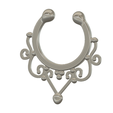 fem-jewel-32 v8-01.png Archivo STL falsos ganchos para la nariz FALSO PIERCING NIPPLE PIERCING Hembra macho no piqueteado Joyería corporal Bondage Peso femJ-32 3d print cnc・Diseño de impresión en 3D para descargar