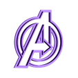 Logo Vengadores.stl Avengers Cookie Cutter set