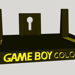 gbc_1.png Free STL file Gameboy COLOR Display Stand・3D printable design to download