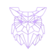 Geometric owl.stl Fichier STL Art mural hibou géométrique・Design pour imprimante 3D à télécharger
