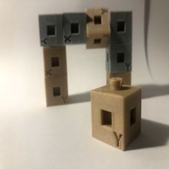 scalibcube_set.jpg Fichier 3D gratuit Cube d'étalonnage empilable (SCaliCube ?)・Modèle imprimable en 3D à télécharger