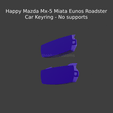 New Project(47).png Happy Mazda Mx-5 Miata Eunos Roadster - Car Keyring - No supports