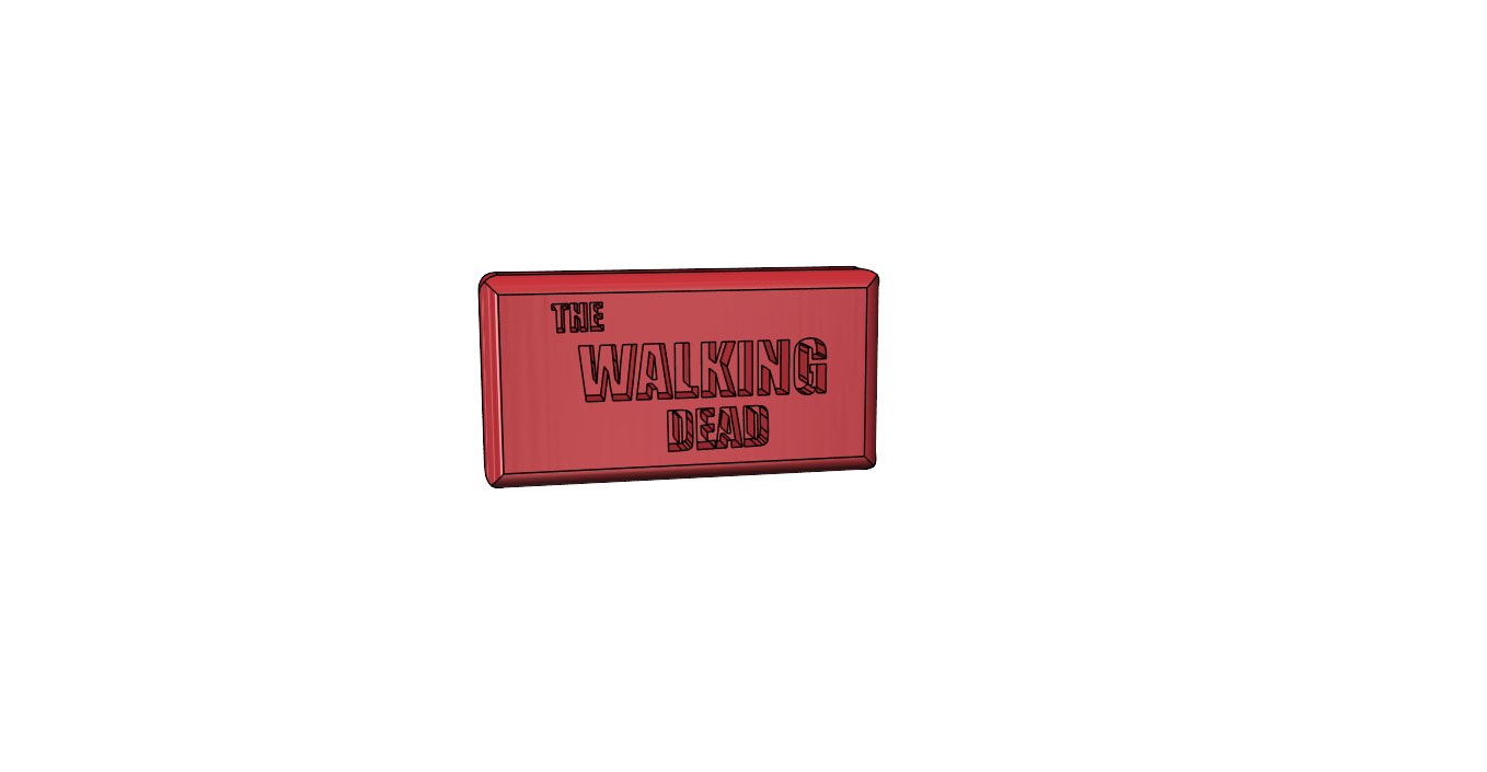 the walking dead base.png Download free STL file logo the walking dead • 3D printer design, omegaregulus