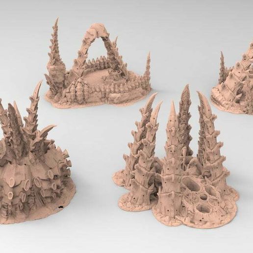 tyty tyran tyranid 40k starship trooper notable small terrain remix Part 9 3D model