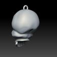 06.jpg 骷髅吊坠 3D 打印模型
