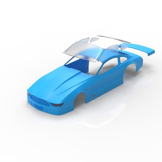 🚙 2017 ford mustang drag car rc body shell・ STL File for 3D printing・Cults