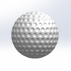 Balle de golf.PNG Archivo STL gratis Pelota de golf・Plan imprimible en 3D para descargar