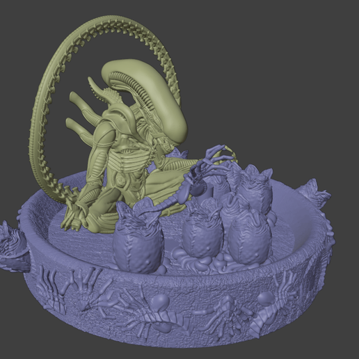 👽 XENOMORPH INCENSE HOLDER・ STL File for 3D printing・Cults