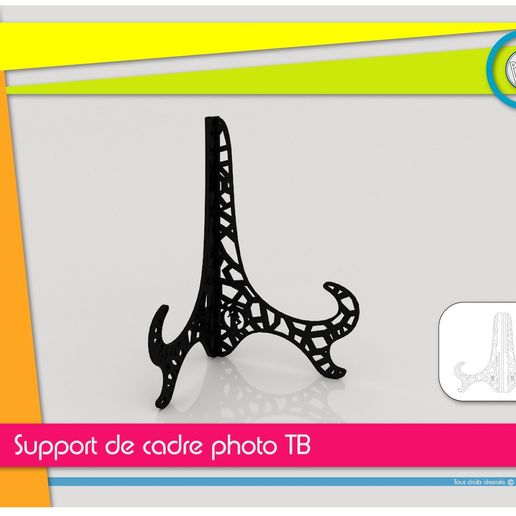 support_cadre_photo_present01.jpg Archivo STL Foto ayuda del marco de la tuberculosis・Modelo imprimible en 3D para descargar, Tibe-Design