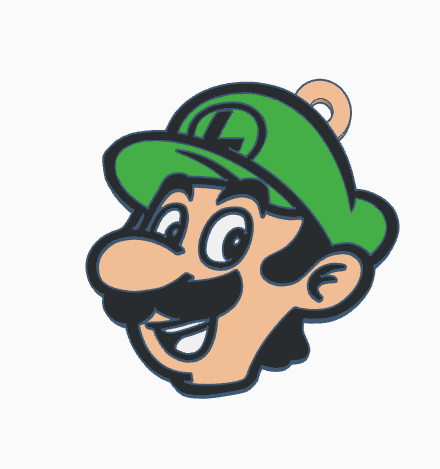 Super Mario Bros Luigi Keyring Super Mario Bros Luigi Keyring