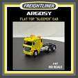 AD-FRAME.png FREIGHTLINER ARGOSY FLAT TOP SLEEPER / HO SCALE