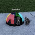 QQQ_3-Photo.jpg geodesic house for cat and dog "geodesica" house for cat and dog
