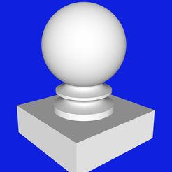 3 inch post cap 3.jpg Archivo STL Tapa del poste de 3 pulgadas・Diseño de impresión en 3D para descargar, AnthonyVanVolkinburg